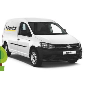 Ford Courier varevogn DS79688 Kastrup til Aarhus. Varerummet er fyldt.